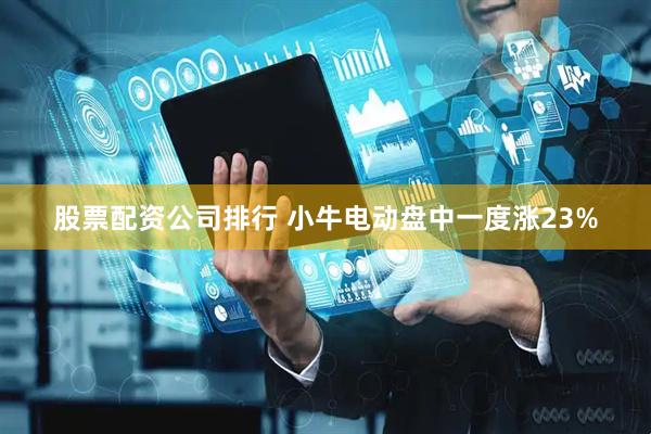 股票配资公司排行 小牛电动盘中一度涨23%